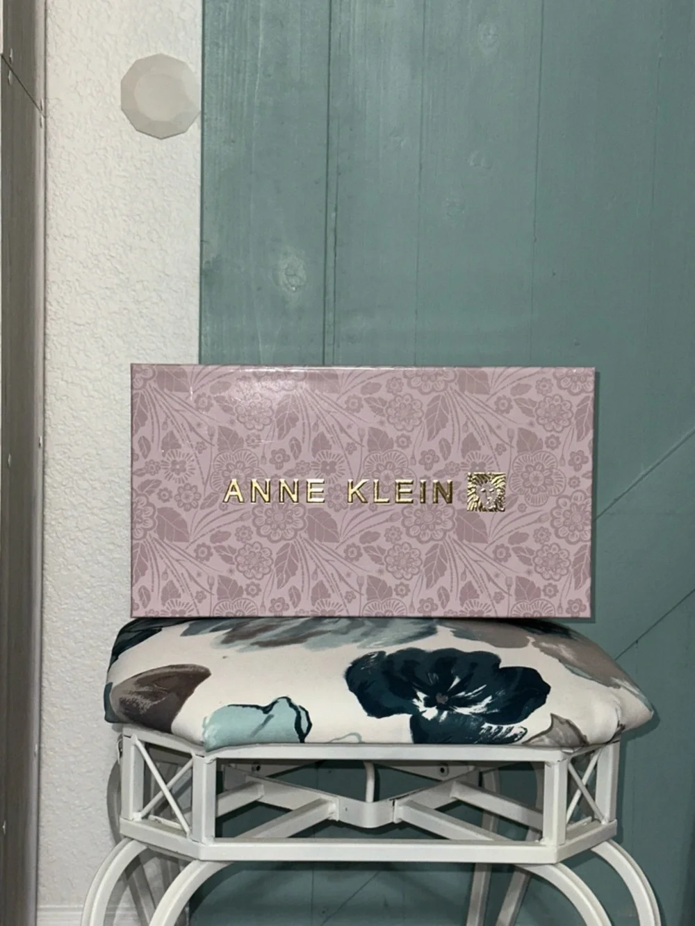 Anne Klein Pink and Gold Wristlet Clutch - Picture 2 of 6